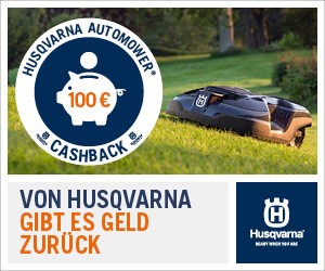 Husqvarna Automower Cashback Aktion.