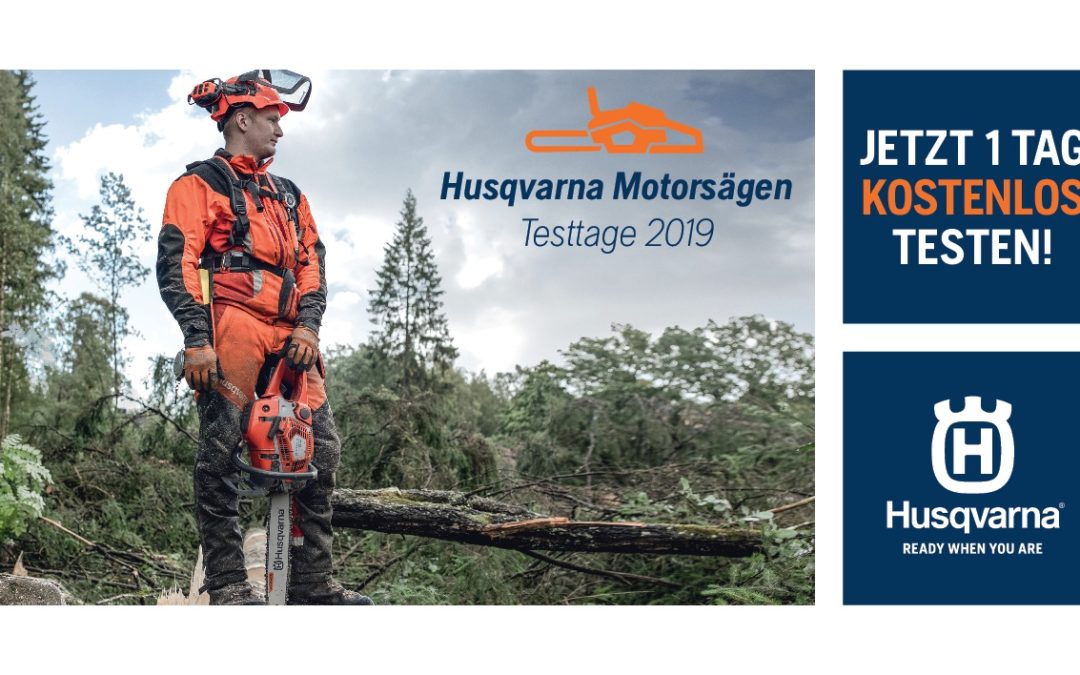 Motorsägen Testtage 2019