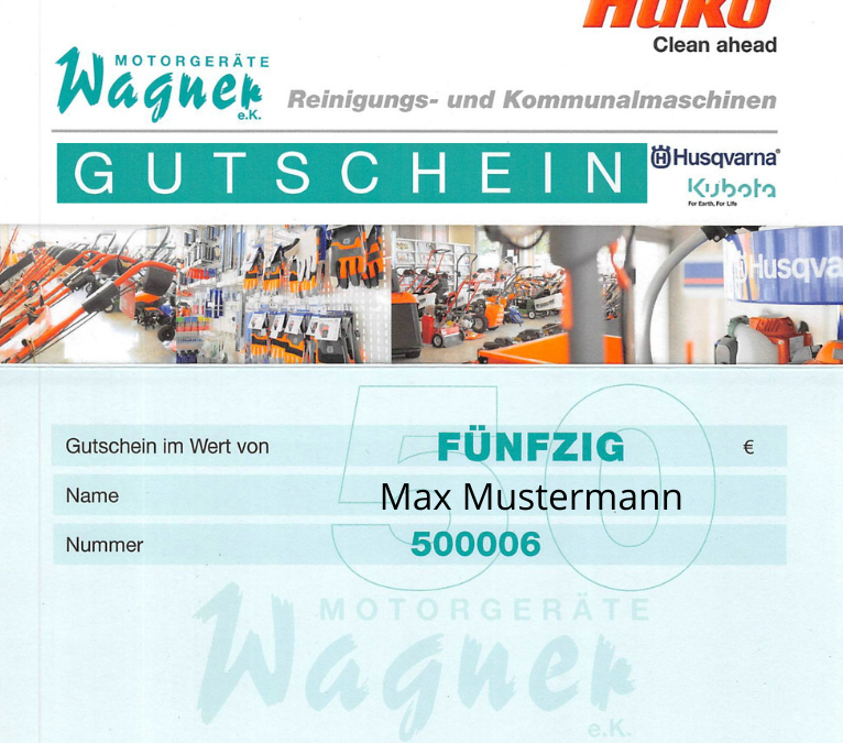 Unser Gutschein – immer ein gutes Geschenk