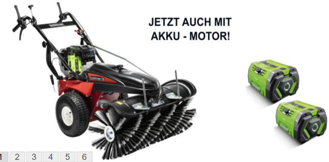 Neu im Programm: Tielbürger Kehrmaschinen mit EGO Akku Motor